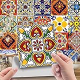 Mexikanische Fliesen 24 Stück, Jahrgang marokkanische Designs, Badezimmer- und Küchenfliesen...