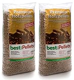 best:Pellets Holzpellets Heizpellets Weichholz Wood Pellet Öko Energie Heizung Kessel Sackware 6mm...